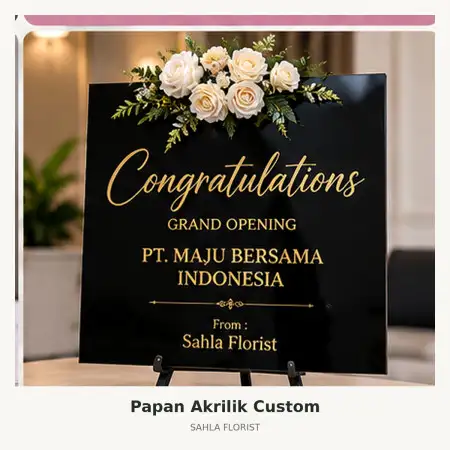 Papan Bunga Akrilik Citangkil